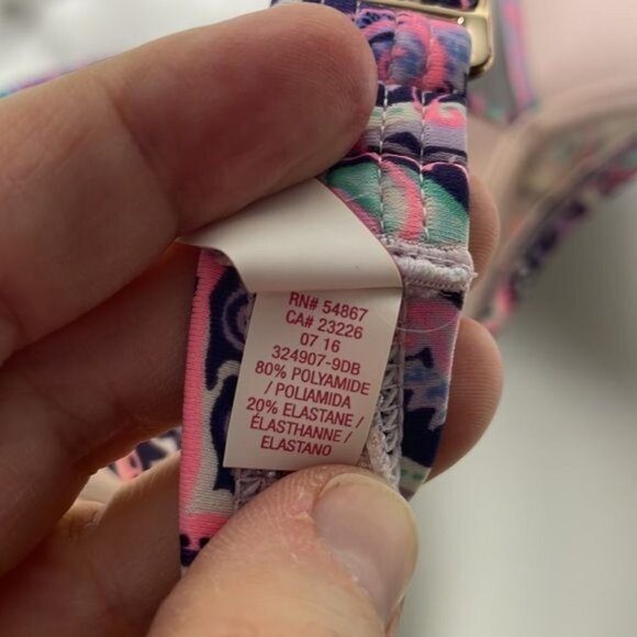 Victorias Secret Swim Size 32C Pink Purple Paisley Push Up Bikini Top Vacation - Picture 7 of 9